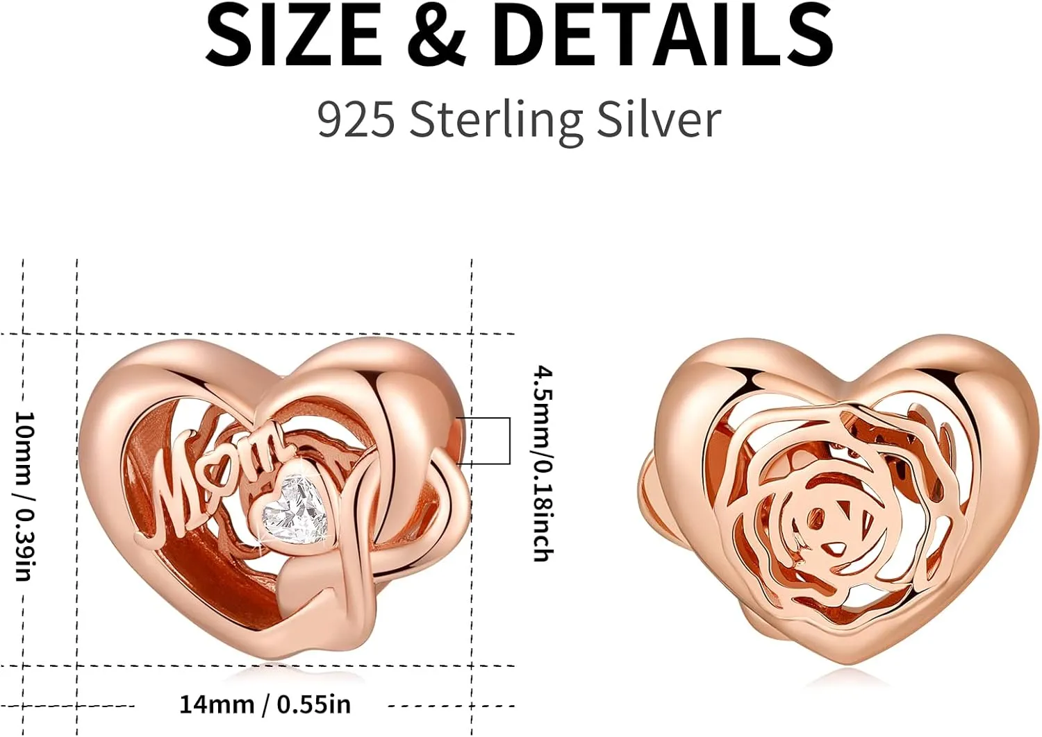 925 Sterling Silver Charms for Bracelets and Necklaces Women Girls Dangle Pendants Beads Charms Jewelry
