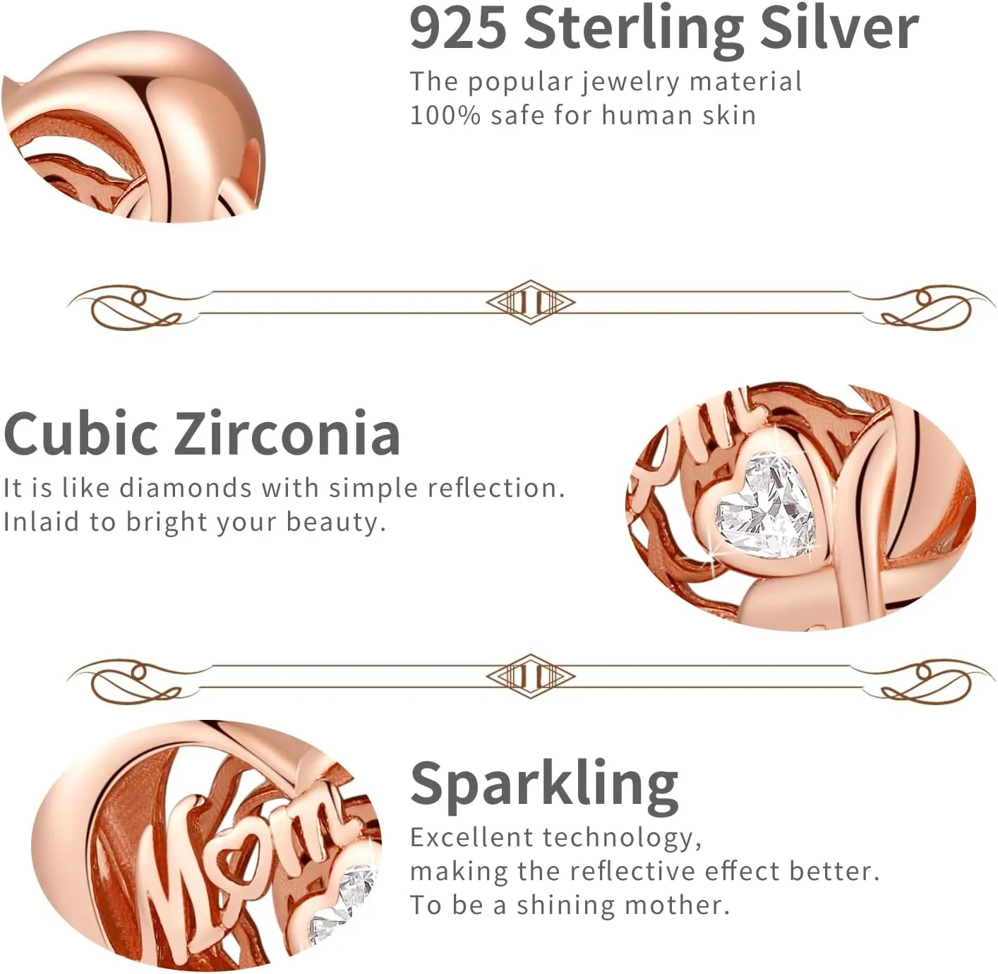 925 Sterling Silver Charms for Bracelets and Necklaces Women Girls Dangle Pendants Beads Charms Jewelry