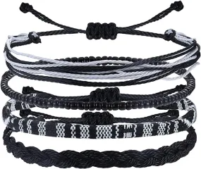Beach Summer Ankle Bracelet for Women Handmade Braided Adjustable String Anklets Waterproof Surfer Bracelet
