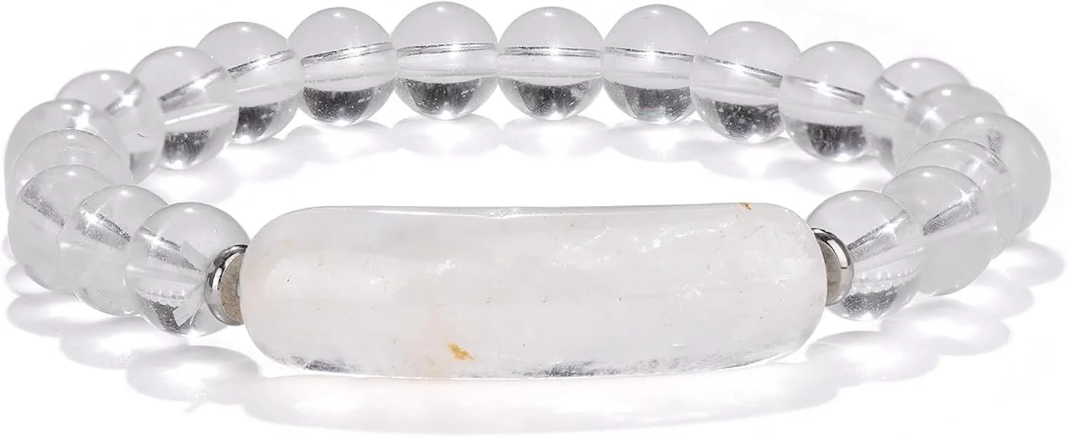 Gemstone Crystal Beaded Bracelet for Mama Nana,Natural Stone Bracelet for Sister Daughter Wife,Birthday Anniversary Holiday Bracelet for Women