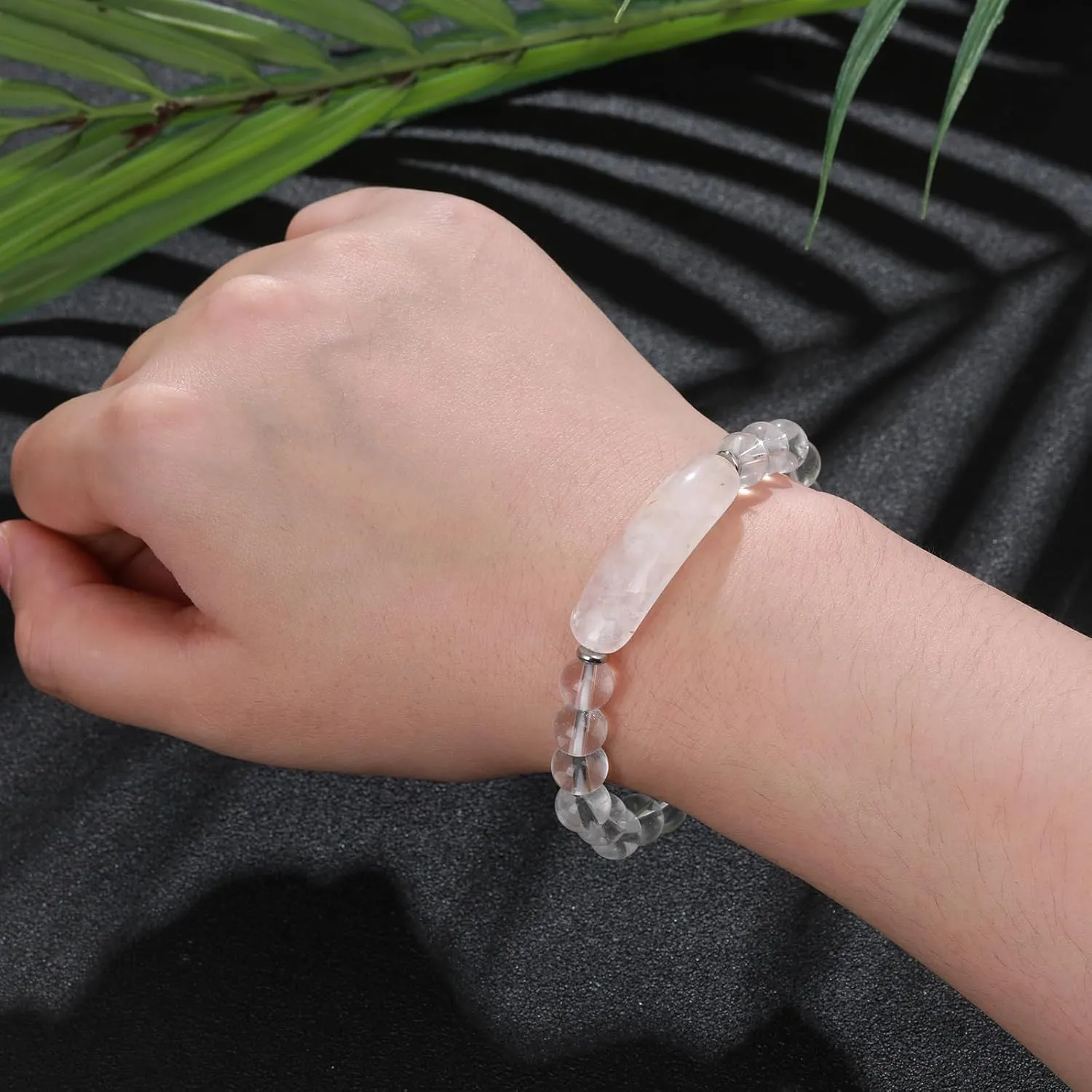 Gemstone Crystal Beaded Bracelet for Mama Nana,Natural Stone Bracelet for Sister Daughter Wife,Birthday Anniversary Holiday Bracelet for Women