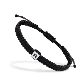 Initial Bracelets for Women Girls Personalized Handmade Bracelets Letter R Initial Charm Bracelet for Men Boy Birthday Gifts Christmas Gifts