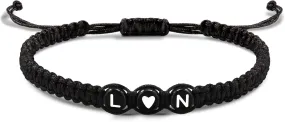 Initial Bracelets for Women Men's Bracelets Gifts for Girlfriend Boyfriend Letter Bracelets I Love You Gifts for Her Him Best Friend Birthday Gift Christmas Jewelry