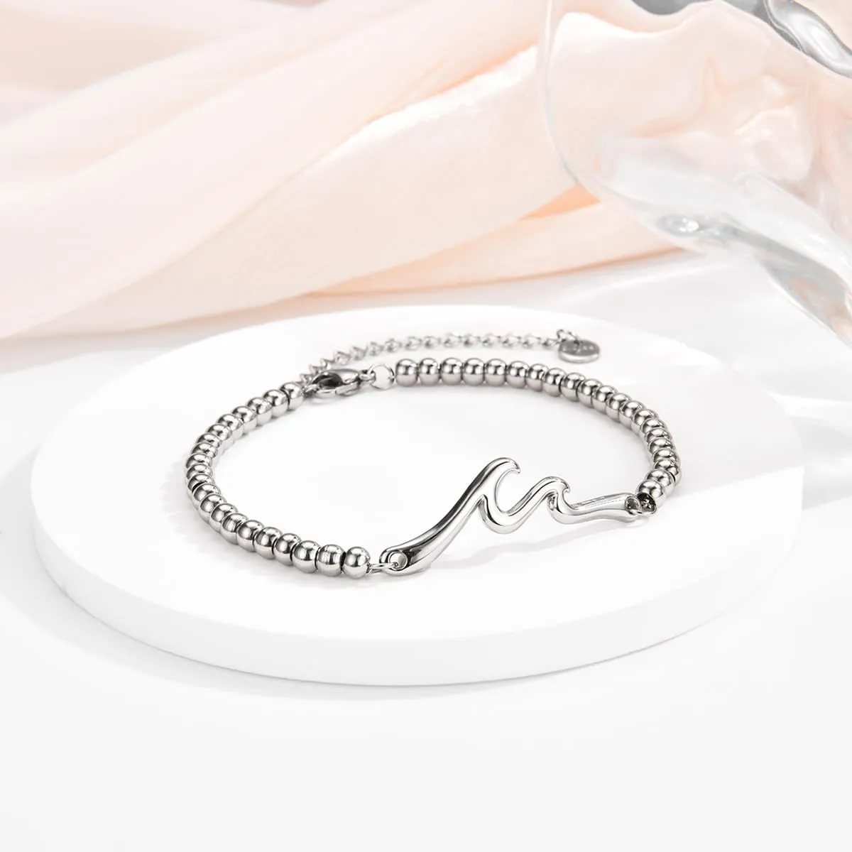 Inspirational Gifts for Women, Wave of Life Inspirational Bracelet, Thinking of You Cheer Up Get Well Encouragement Gifts for Women Friends, Life is Tough But So are You