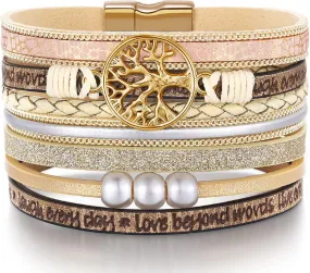 Inspirational Tree of Life Leather Bracelets for Women,Birthday Mothers Day Jewelry Gifts for Teen Girls Inspirational Tree of Life Leather Bracelets for Women,Birthday Mothers Day Jewelry Gifts for Teen Girls