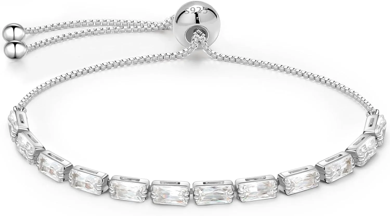 J.Fée Gold Tennis Bracelet, S925 Bracelet Plated 14K Gold with Sparkling 5A Cubic Zirconia Gold Bracelets for Women Adjustable Bracelets for Women Bracelets Womens Bracelet Gifts for Women Mom Friend