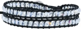 KELITCH Double Wrap Bracelet Women Hand-Braided Turquoise Beads Bracelets Boho Leather Bracelets Bangle