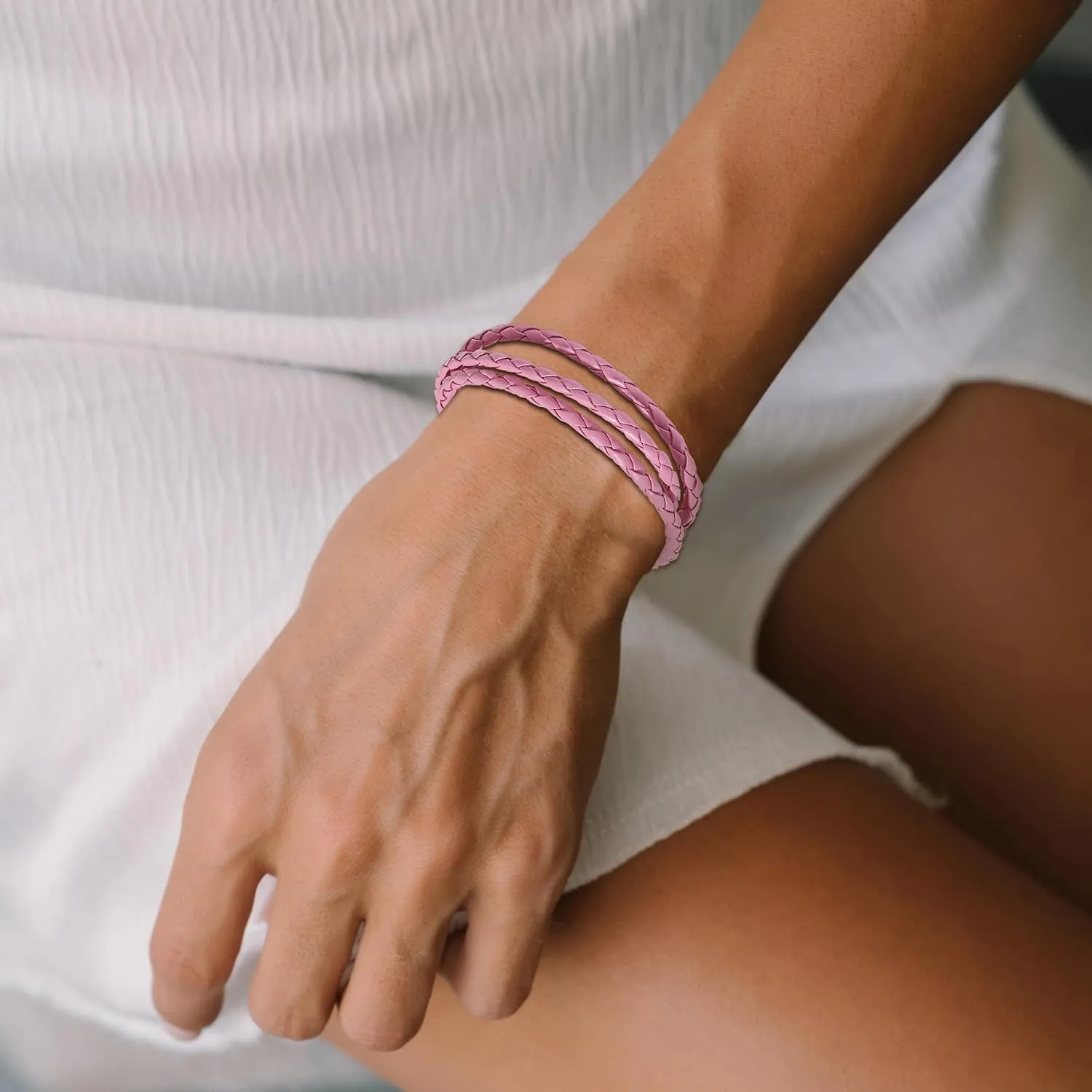 Long tiantian Bracelets for Women Pulseras para Mujer Wrap Leather Cuff Stackable Bracelets Boho Handmade Strand Braided Bracelet Western Jewelry for Women Valentine's Day Gifts for Women