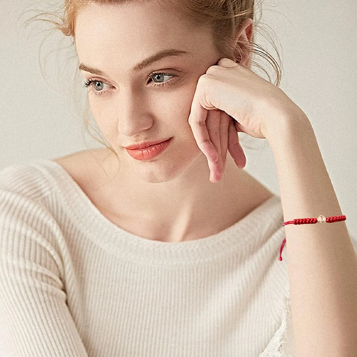 Red Initial Bracelet O Initial Letter Bracelets for Teen Girls Adjustable Red String Bracelets for Women Men Heart Shape Braided Bracelets Personalized Bracelet Birthday Mothers Day Gifts for Mom(O)