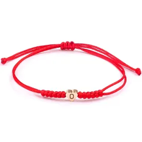 Red Initial Bracelet O Initial Letter Bracelets for Teen Girls Adjustable Red String Bracelets for Women Men Heart Shape Braided Bracelets Personalized Bracelet Birthday Mothers Day Gifts for Mom(O)