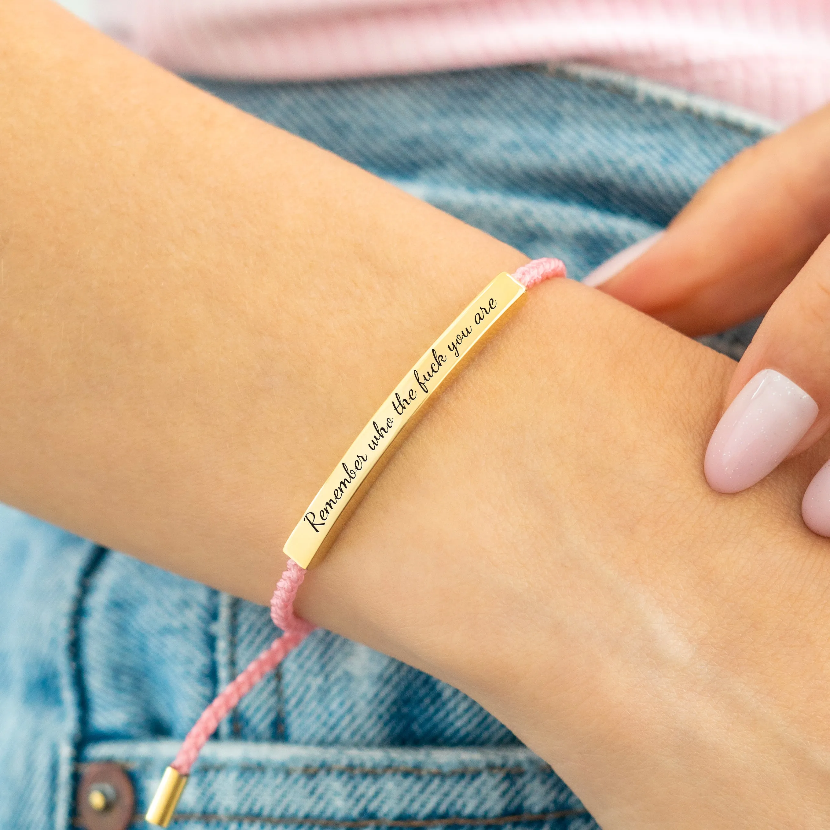 Remember Who the F♥ck You Are Tube Bracelet