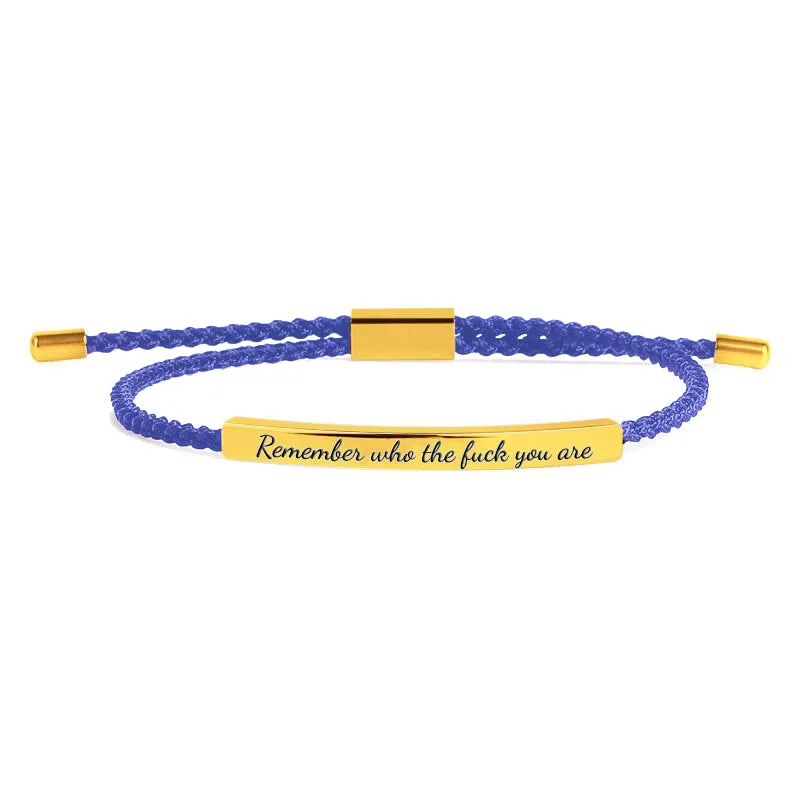 Remember Who the F♥ck You Are Tube Bracelet