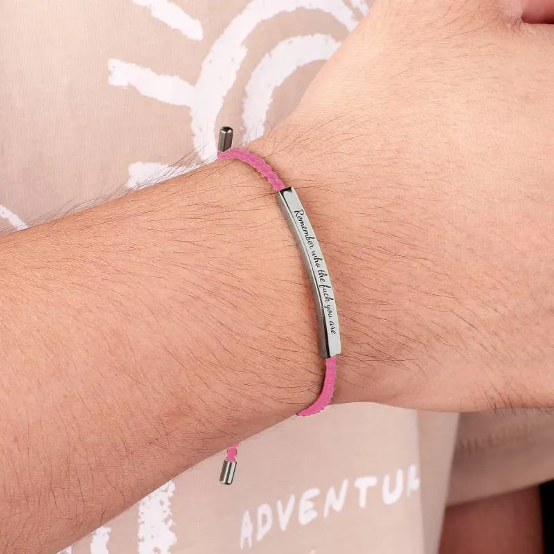 Remember Who the F♥ck You Are Tube Bracelet