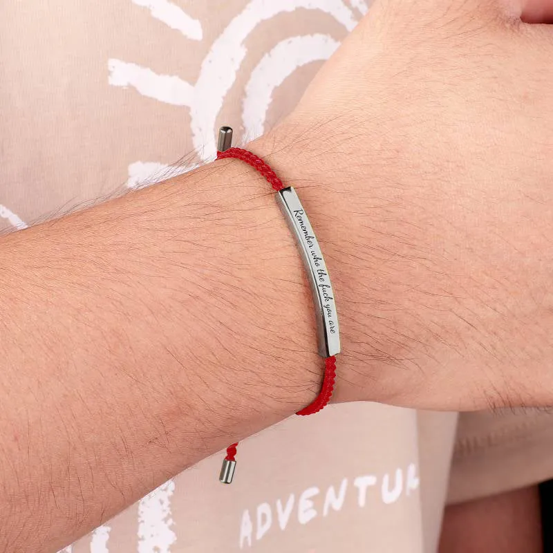Remember Who the F♥ck You Are Tube Bracelet