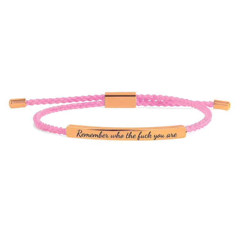 Remember Who the F♥ck You Are Tube Bracelet
