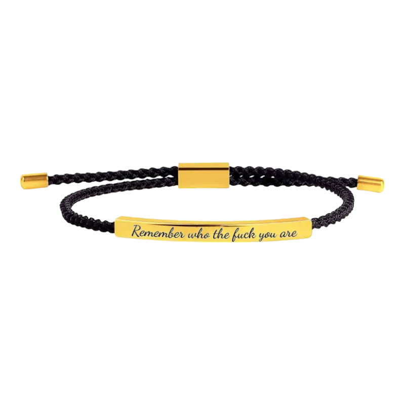 Remember Who the F♥ck You Are Tube Bracelet