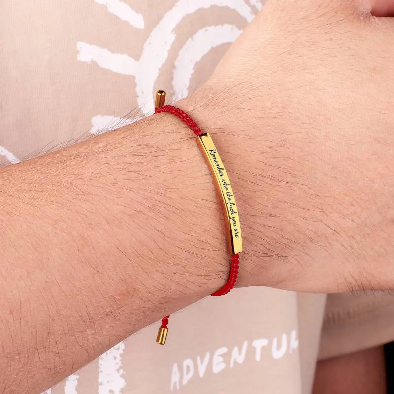 Remember Who the F♥ck You Are Tube Bracelet
