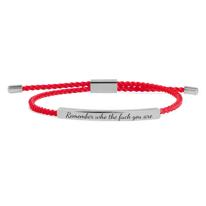 Remember Who the F♥ck You Are Tube Bracelet
