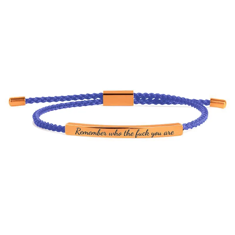 Remember Who the F♥ck You Are Tube Bracelet