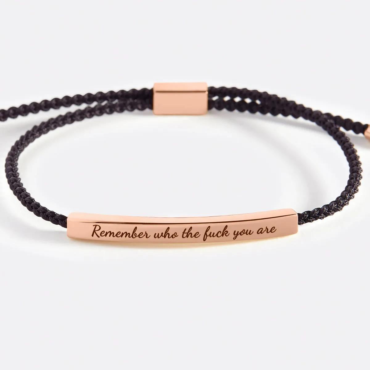Remember Who the F♥ck You Are Tube Bracelet