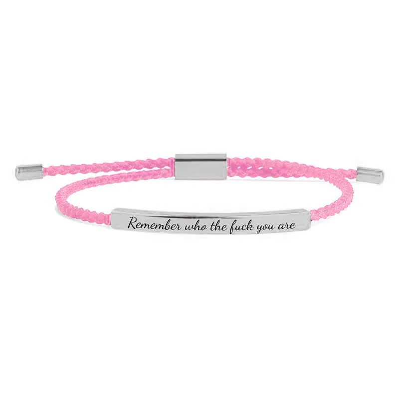 Remember Who the F♥ck You Are Tube Bracelet