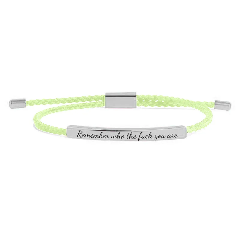 Remember Who the F♥ck You Are Tube Bracelet
