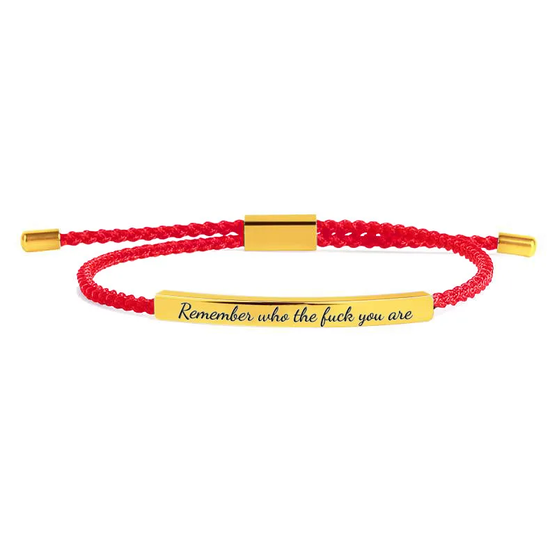 Remember Who the F♥ck You Are Tube Bracelet