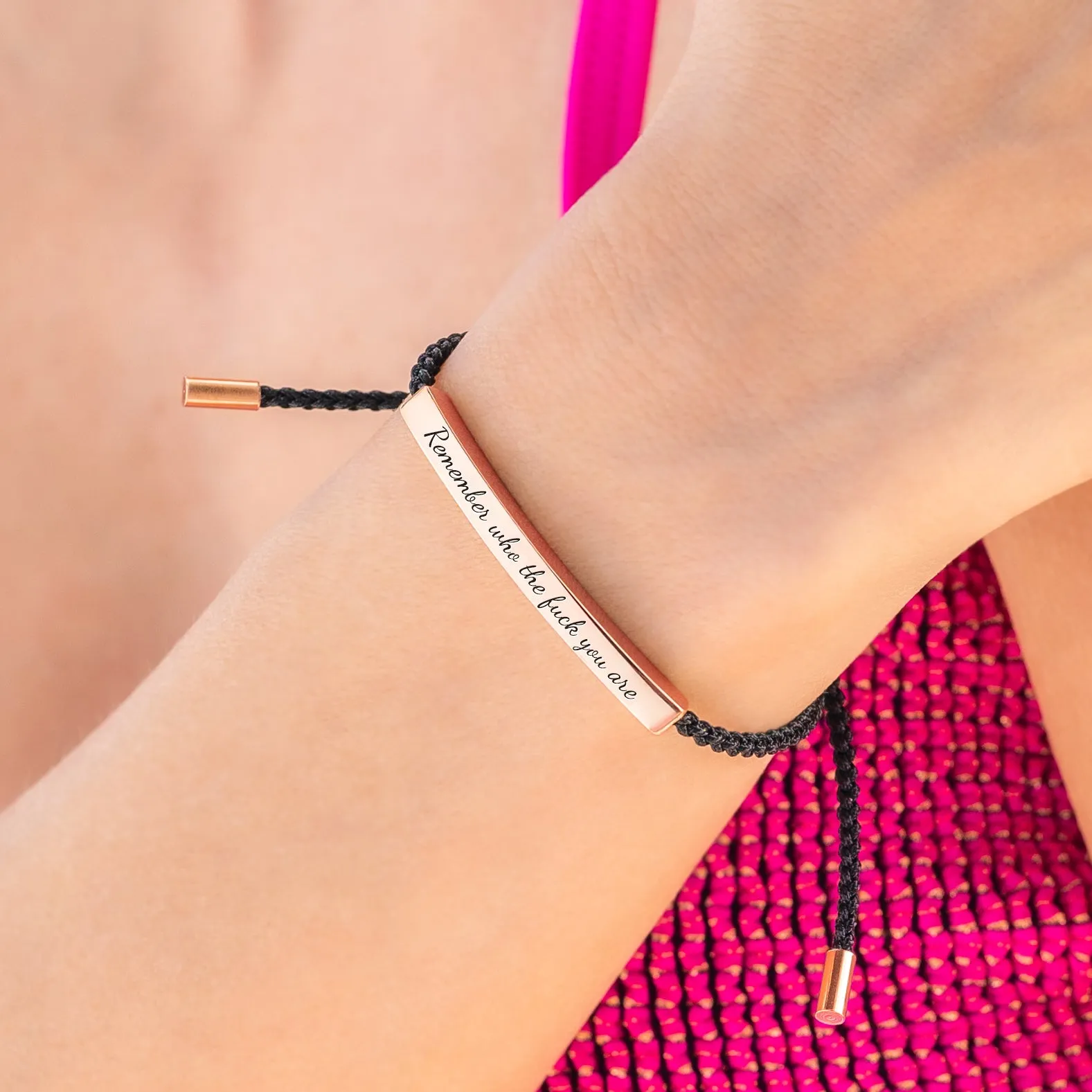 Remember Who the F♥ck You Are Tube Bracelet