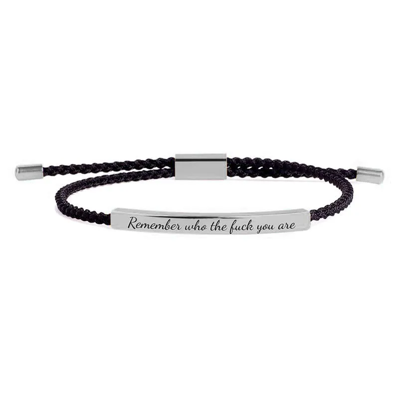 Remember Who the F♥ck You Are Tube Bracelet