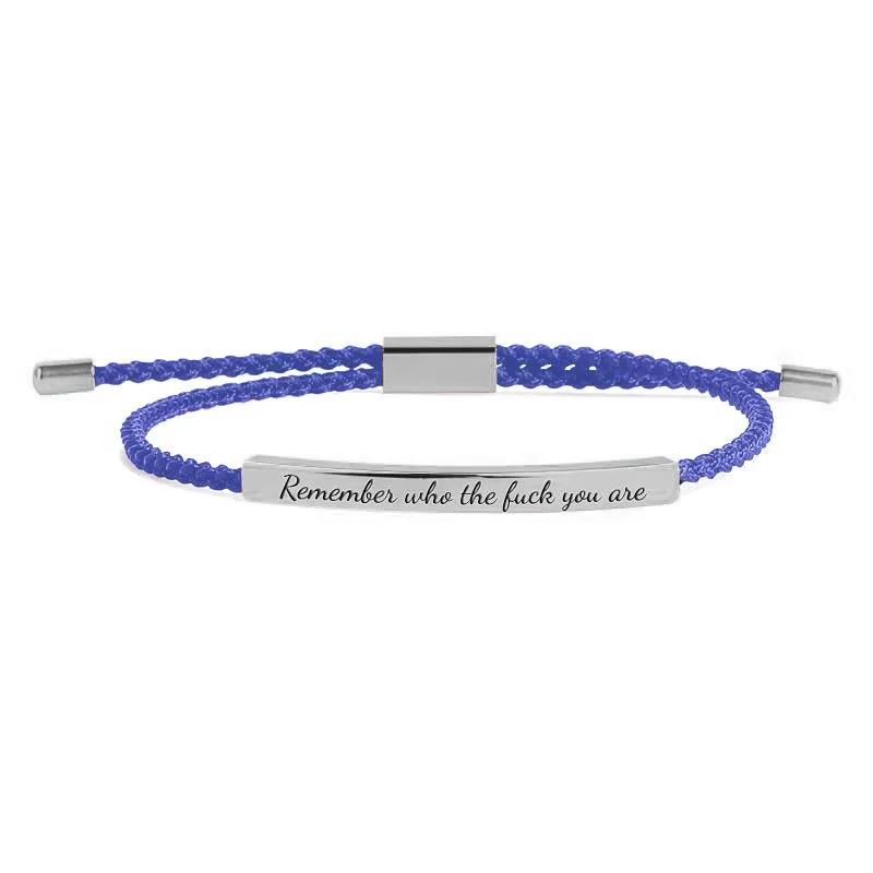 Remember Who the F♥ck You Are Tube Bracelet