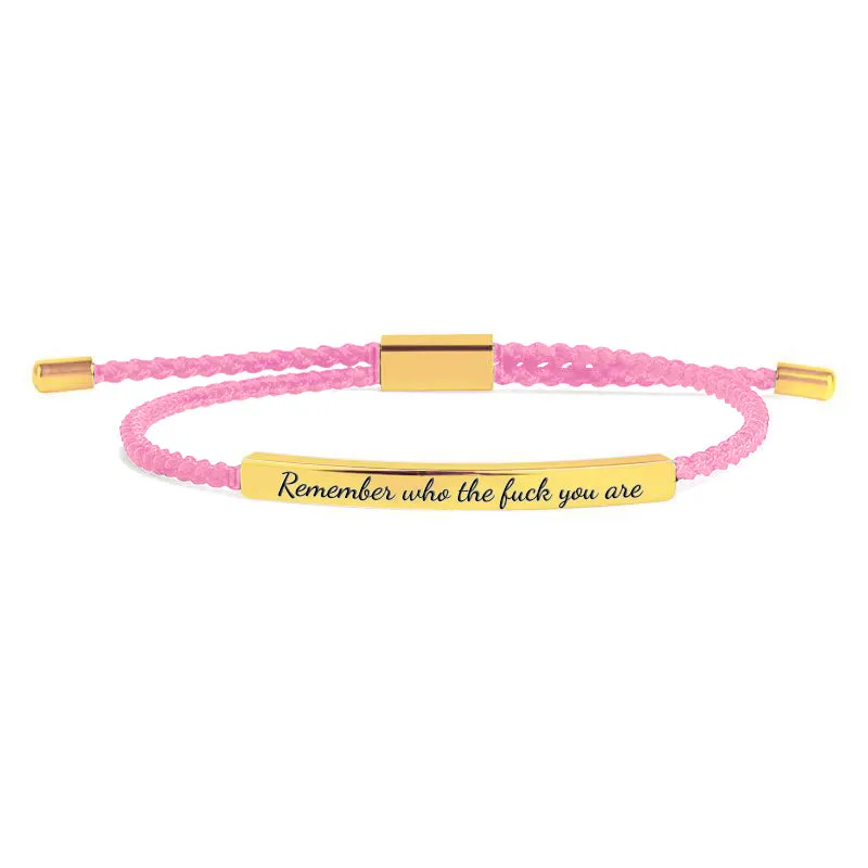 Remember Who the F♥ck You Are Tube Bracelet