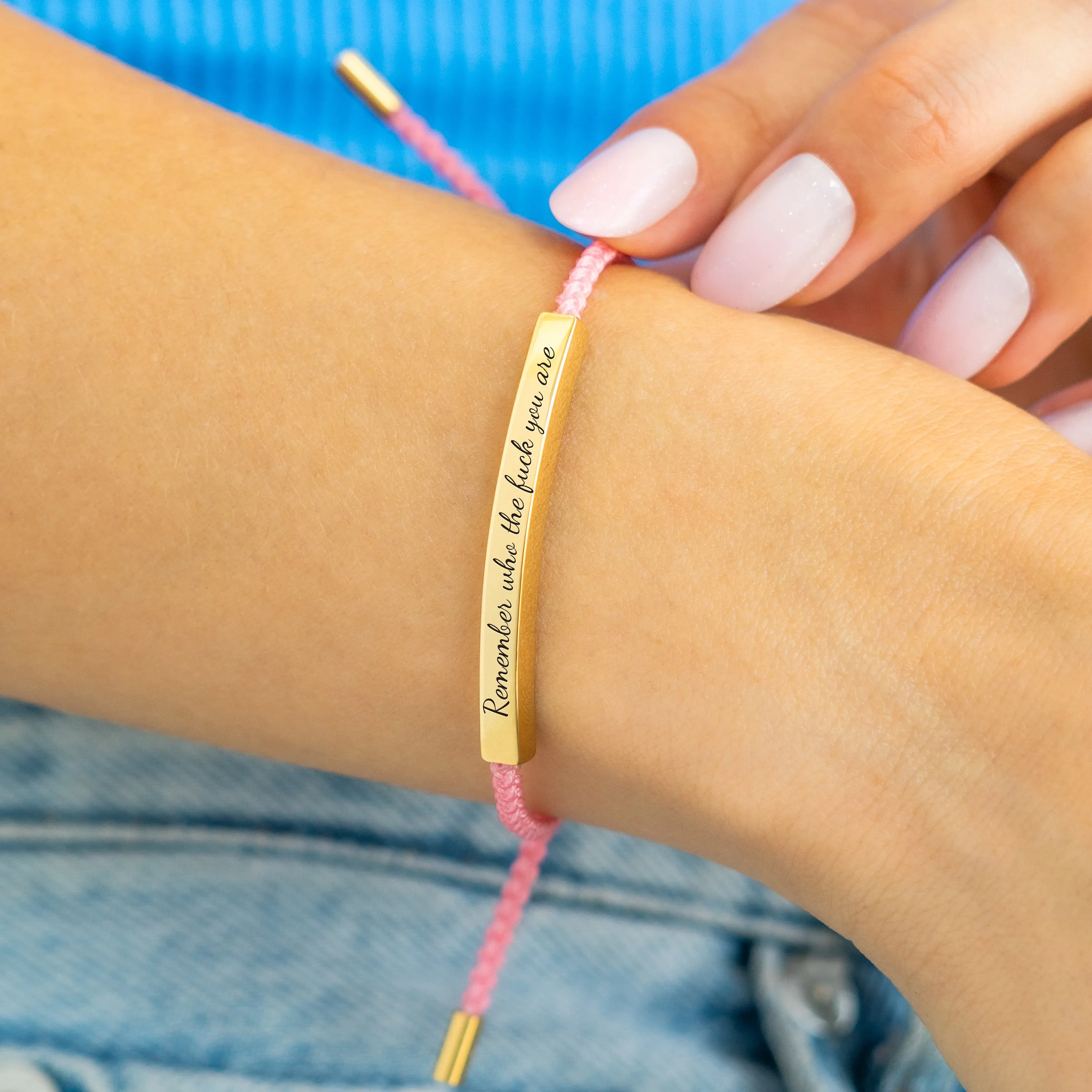 Remember Who the F♥ck You Are Tube Bracelet
