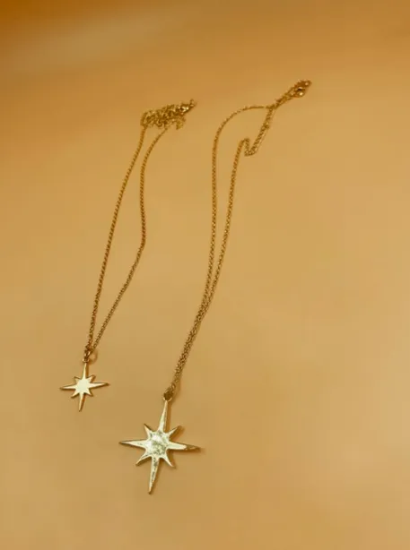 Star Pendant Necklace Duet