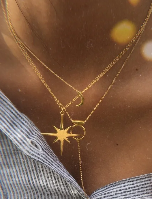Star Pendant Necklace Duet