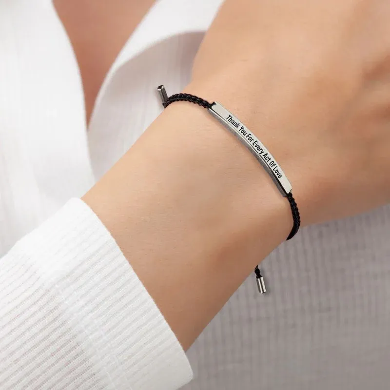 Thank You For Every Act Of Love Tube Bracelet