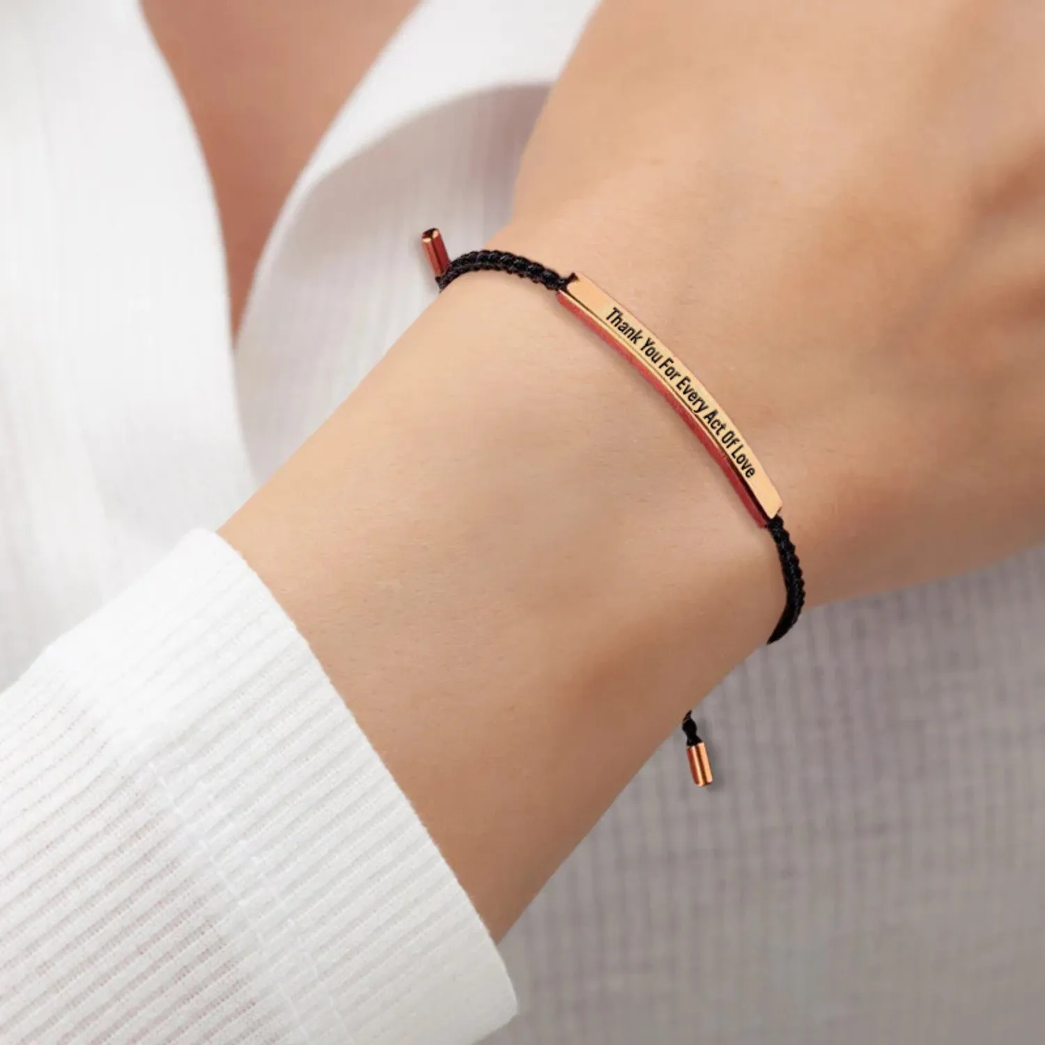 Thank You For Every Act Of Love Tube Bracelet