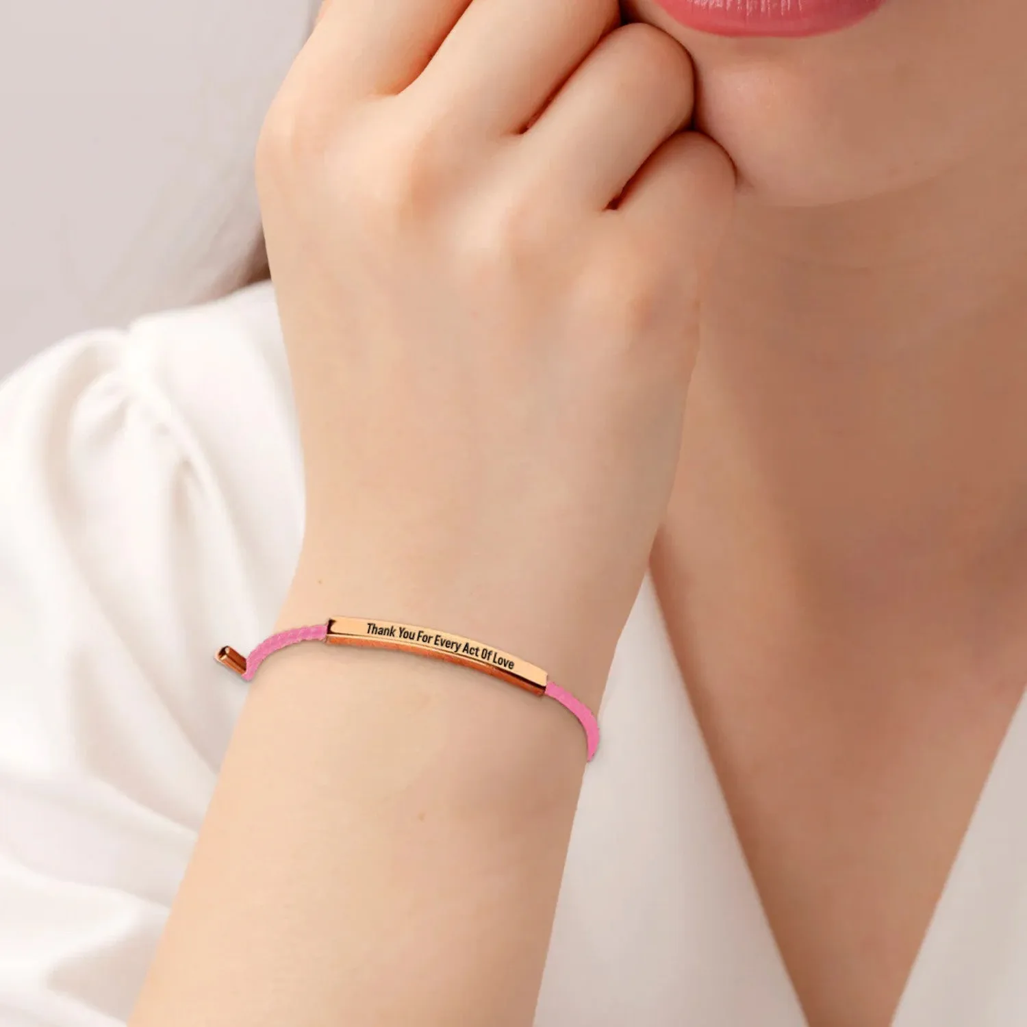 Thank You For Every Act Of Love Tube Bracelet